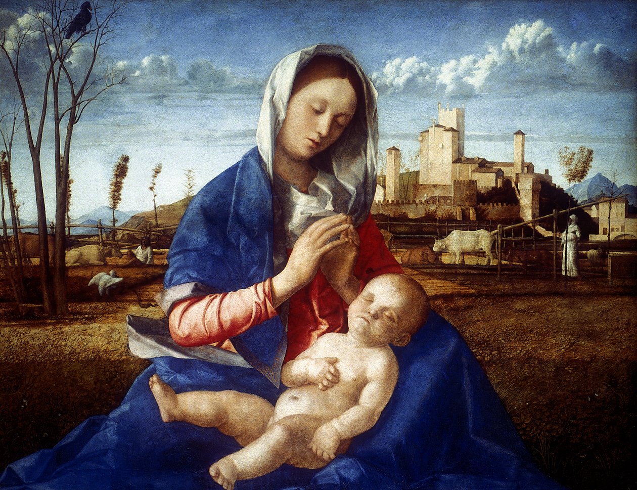 Madonna z louky, c1500 od Giovanni Bellini