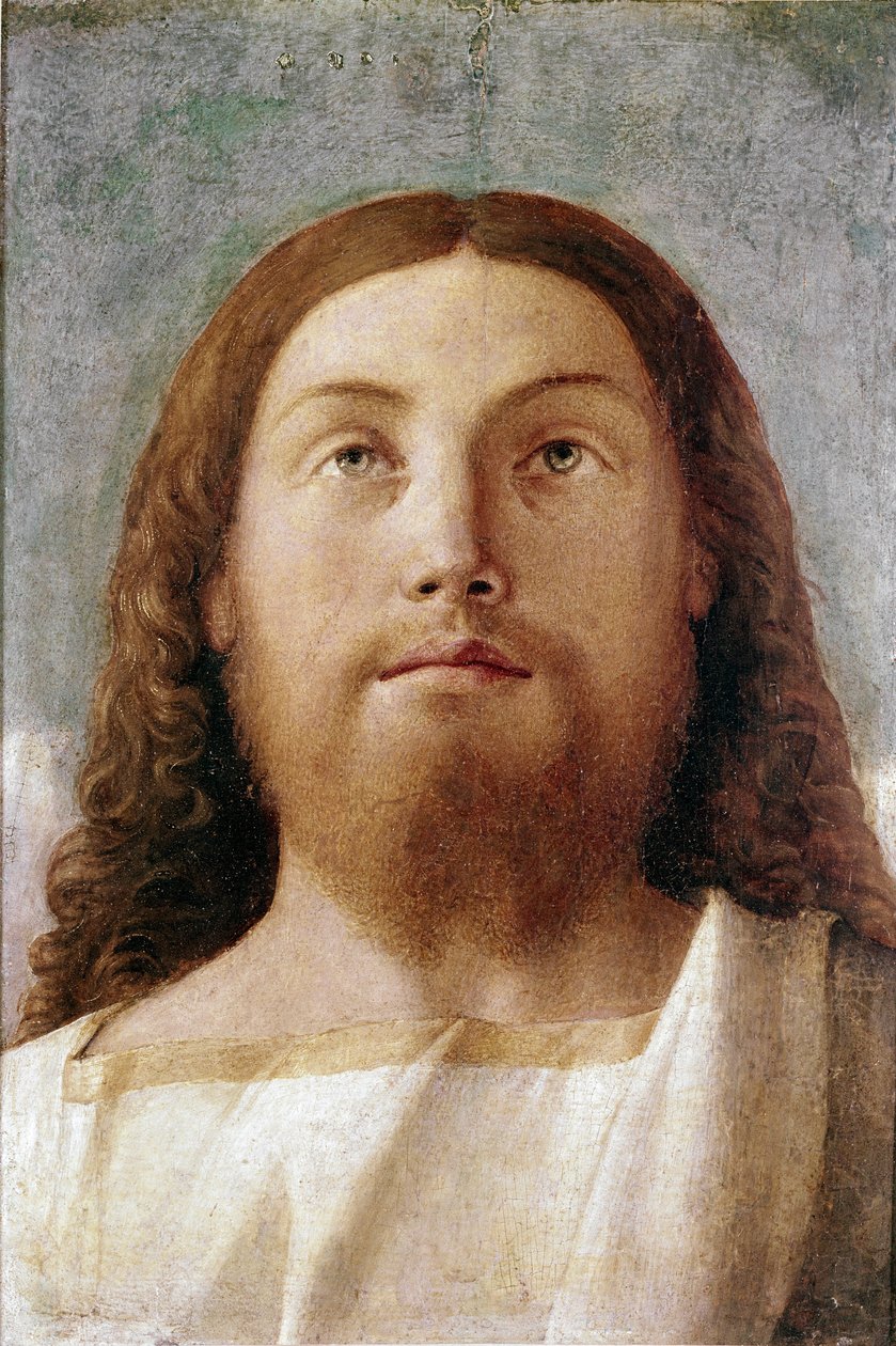 Vykupitel. Detail (tempera na panelu od Giovanni Bellini