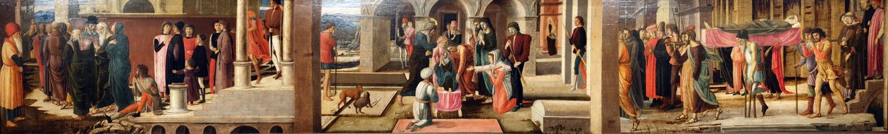 Tři příběhy o Drusianovi a svatém Janu Evangelistovi od Giovanni Bellini