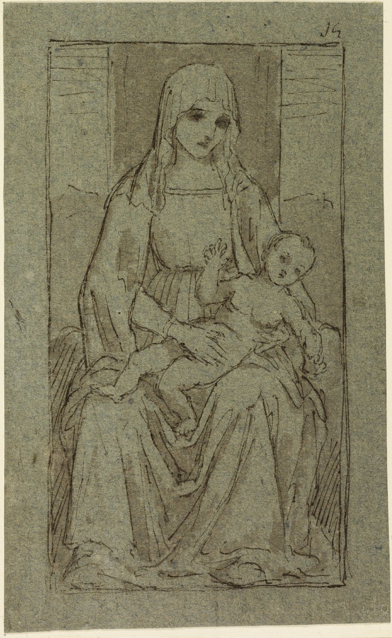 Panna a dítě od Giovanni Bellini