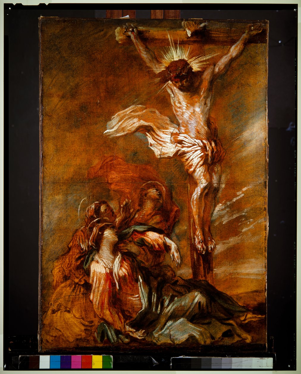 Ukřižování (skica) od Giovanni Benedetto (1609 64) Castiglione