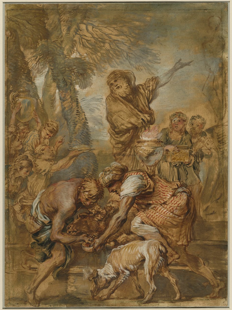 Pohanská oběť od Giovanni Benedetto Castiglione