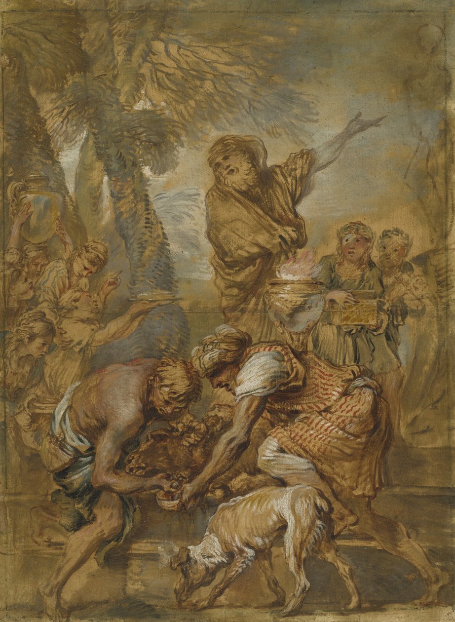 Pohanská oběť, c.1645-50 od Giovanni Benedetto Castiglione