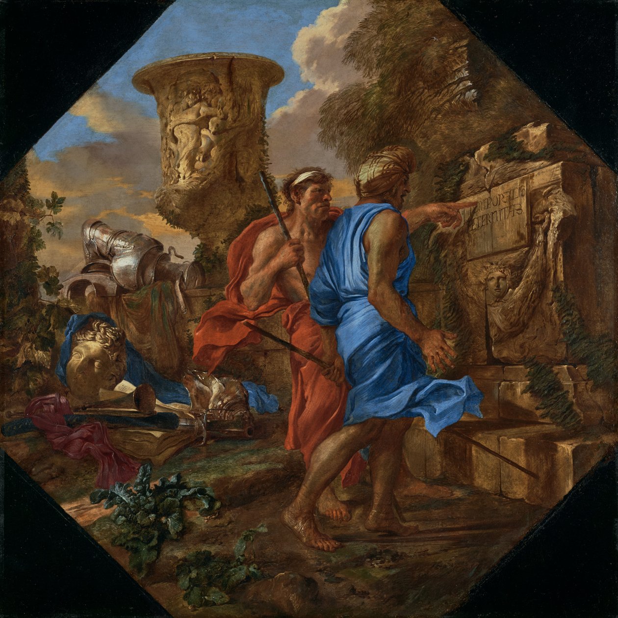 Arkádští pastevci od Giovanni Benedetto Castiglione