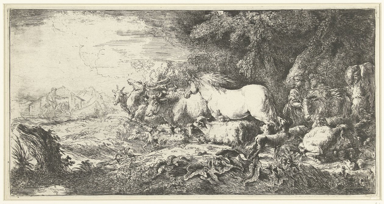 Noemova archa od Giovanni Benedetto Castiglione