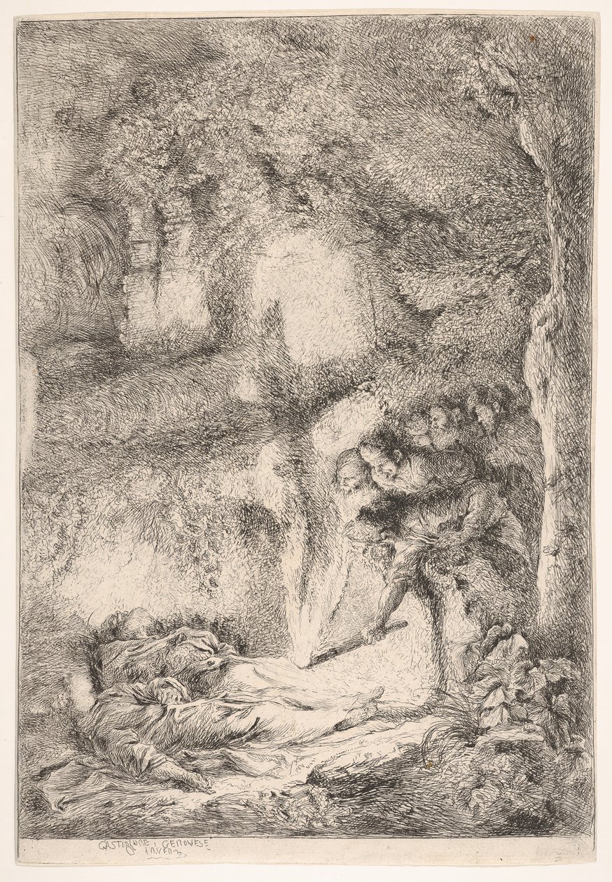 Nalezení těl svatých Petra a Pavla, ca. 1647-51. od Giovanni Benedetto Castiglione