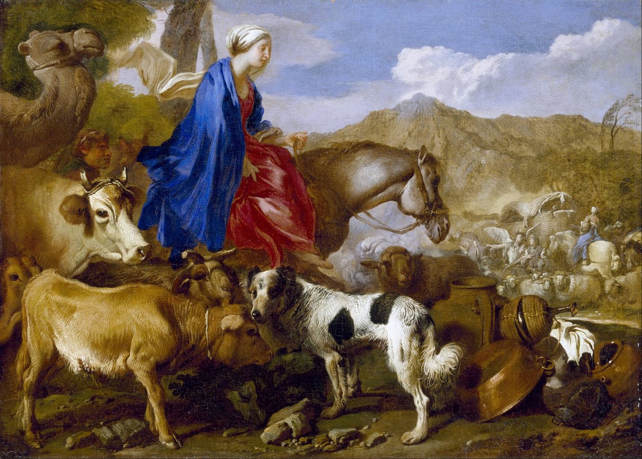 Cesta Rebeky od Giovanni Benedetto Castiglione