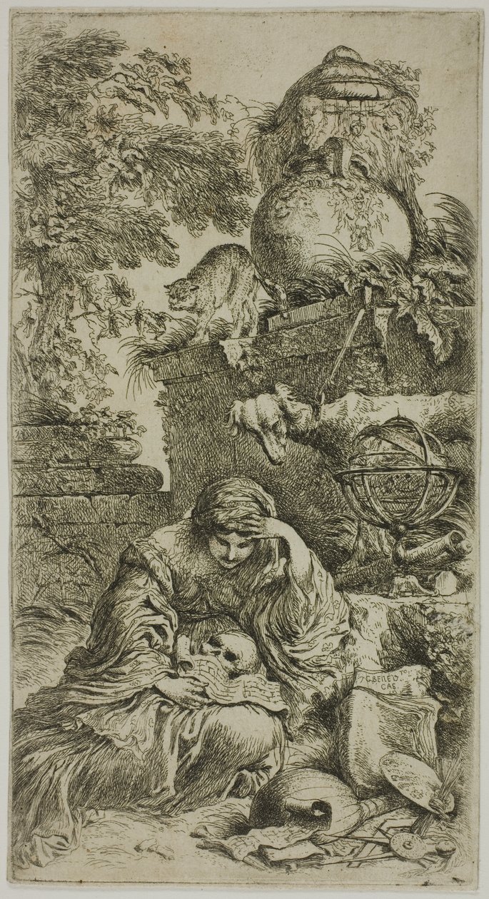 Melancholie od Giovanni Benedetto Castiglione