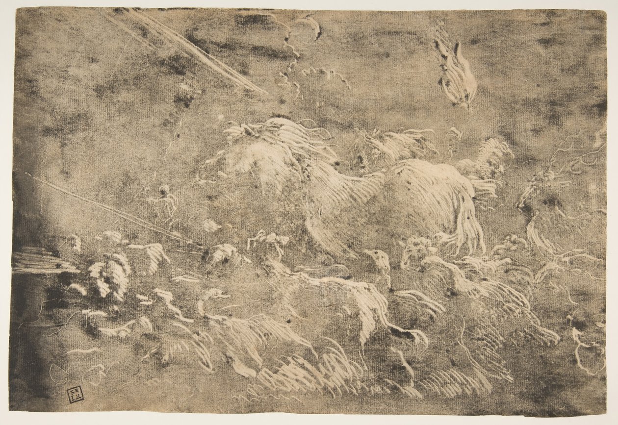 Noe a zvířata vstupující do archy, 1650-55. od Giovanni Benedetto Castiglione