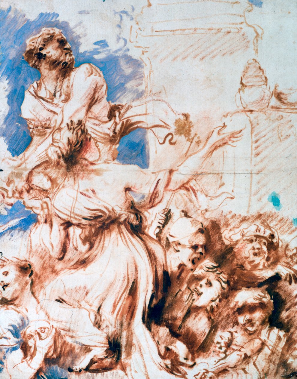 Pyrrha, c1635-1670 od Giovanni Benedetto Castiglione