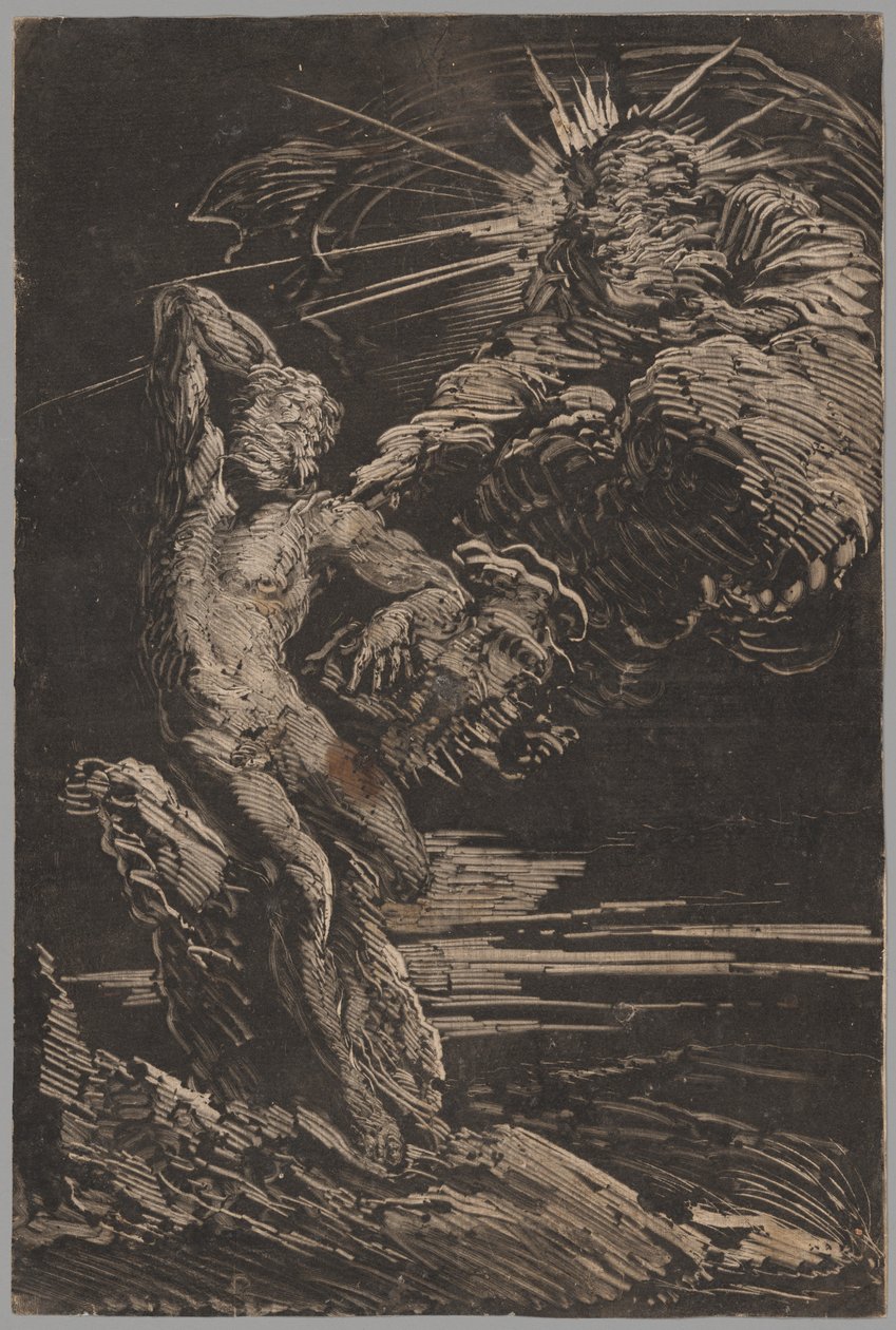Stvoření Adama od Giovanni Benedetto Castiglione