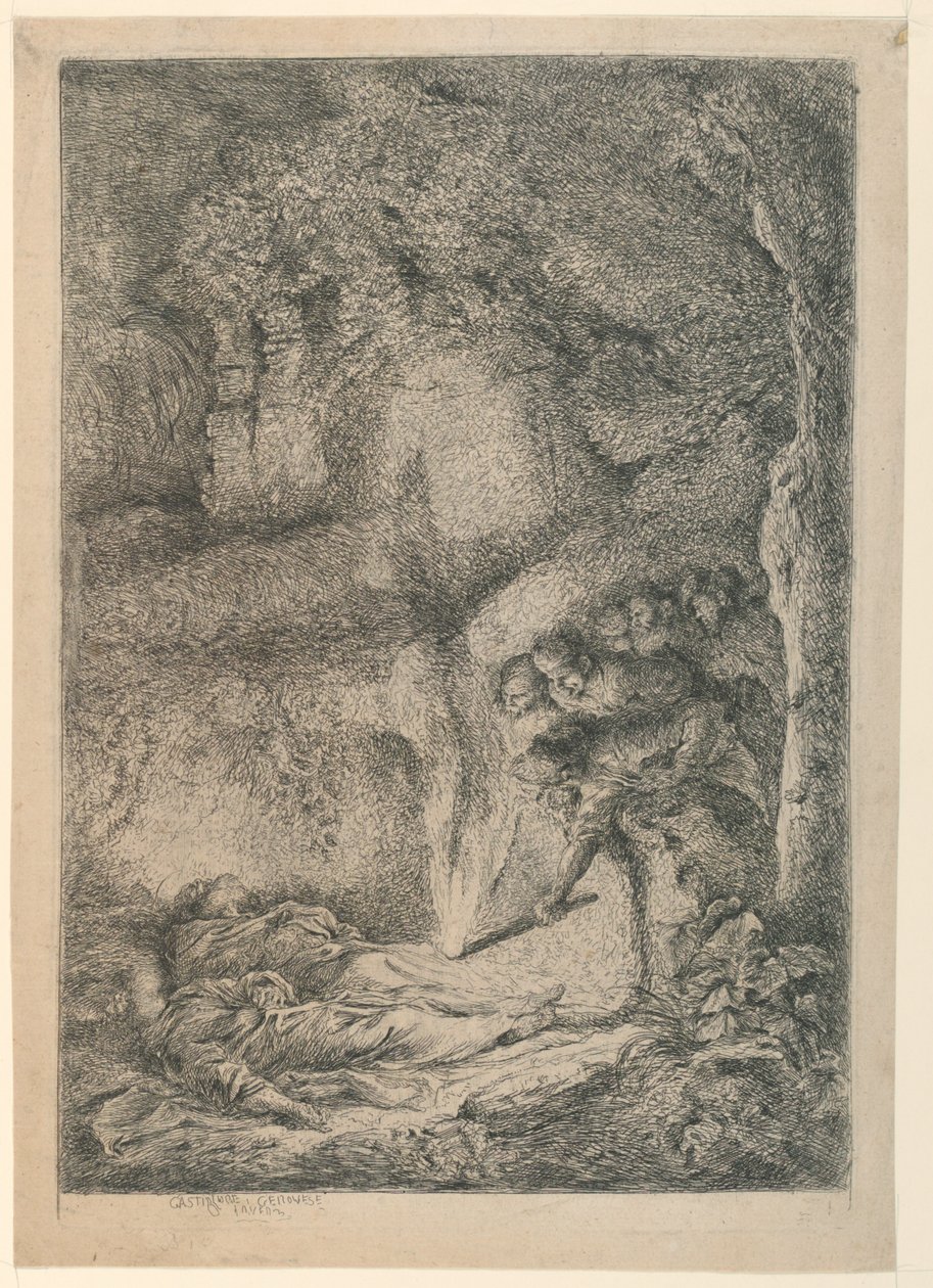 Nalezení těl sv. Petra a Pavla od Giovanni Benedetto Castiglione