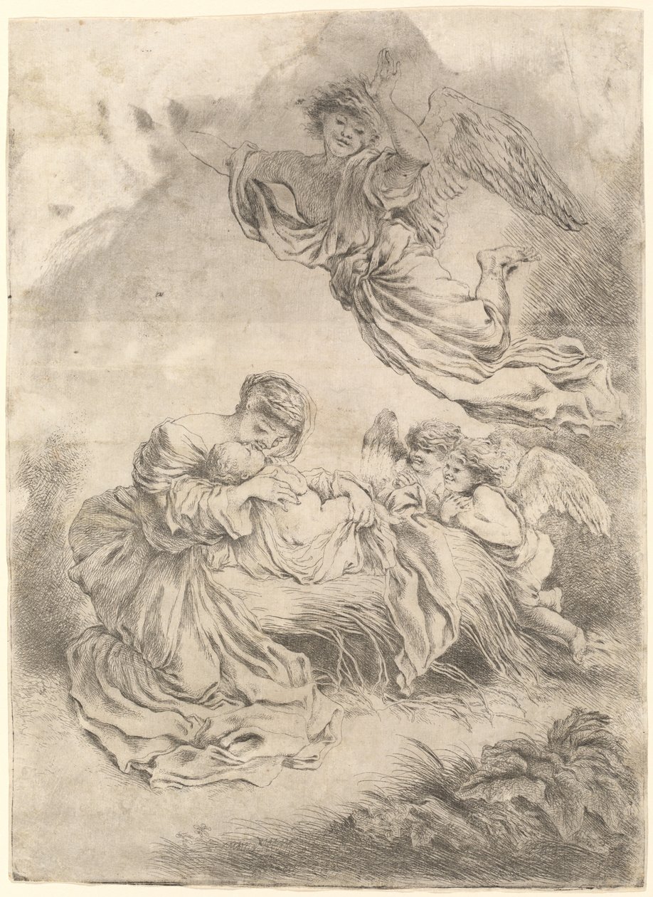Madona s dítětem od Giovanni Benedetto Castiglione