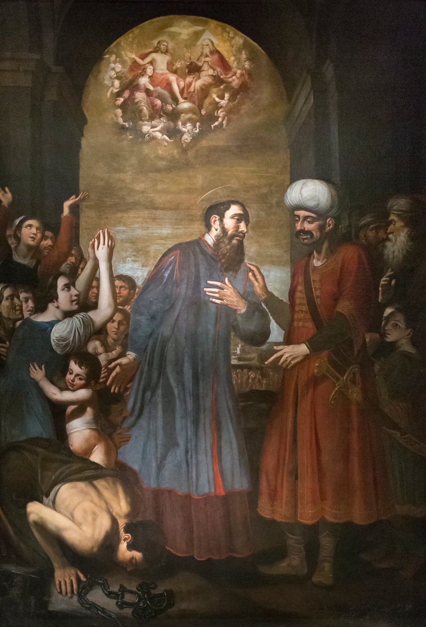 Svatý Paulinus osvobodí otroka od Giovanni Bernardino Azzolini