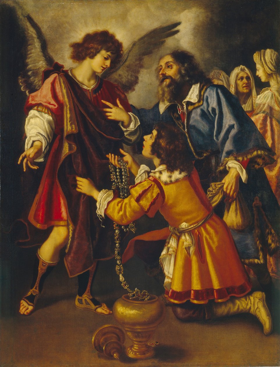 Tobiass Loučení s andělem, první třetina 17. století. od Giovanni Bilivert