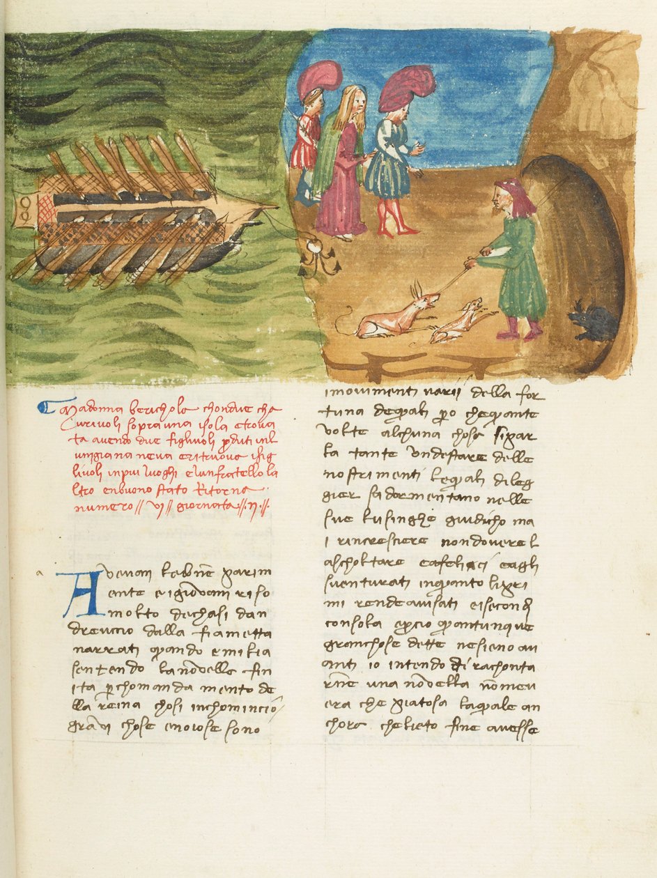 Dekameron, Beritola - Corrado II di Villafranca objevuje Beritolu , Druhý den, povídka 6. od Giovanni Boccaccio
