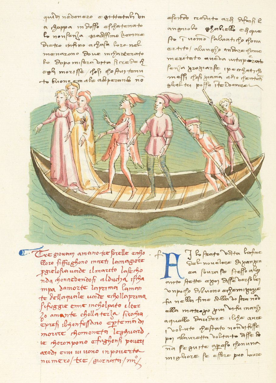 Dekameron, Entremetteur malgré lui - Ninette a její sestry plují , Čtvrtý den, povídka 3. od Giovanni Boccaccio