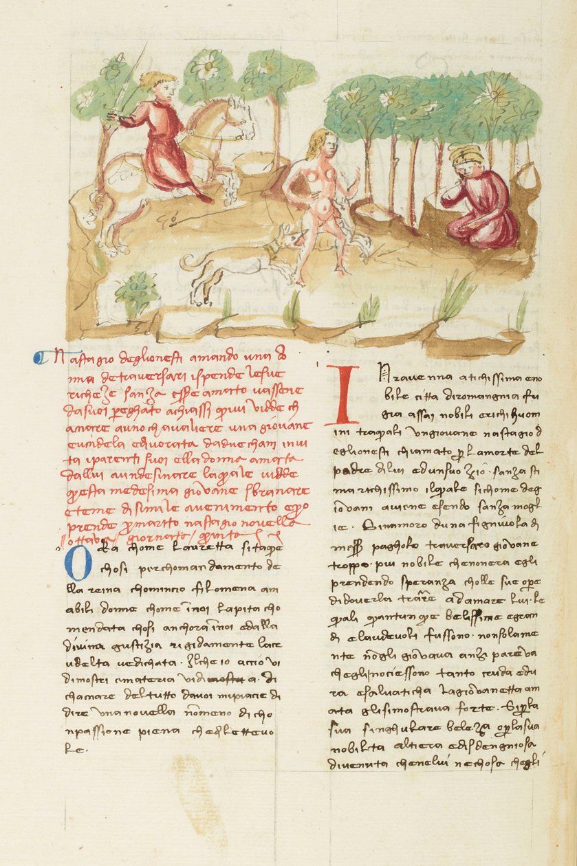 Dekameron, Pekelný lov - Vidění Nastagia degli Onesti , Pátý den, povídka 8. od Giovanni Boccaccio