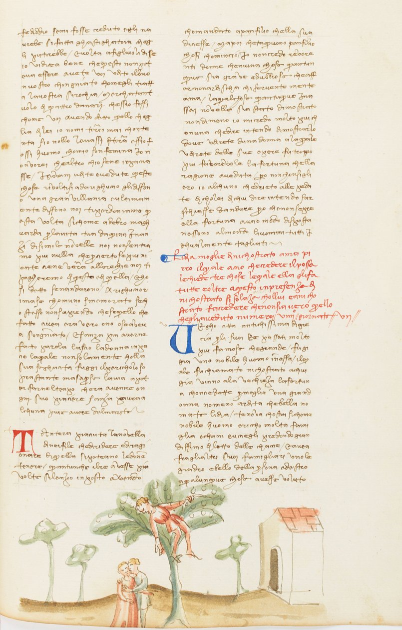 Dekameron, Sběr hrušek; Nikostratus zneužitý svou ženou, Sedmý den, povídka 9. od Giovanni Boccaccio