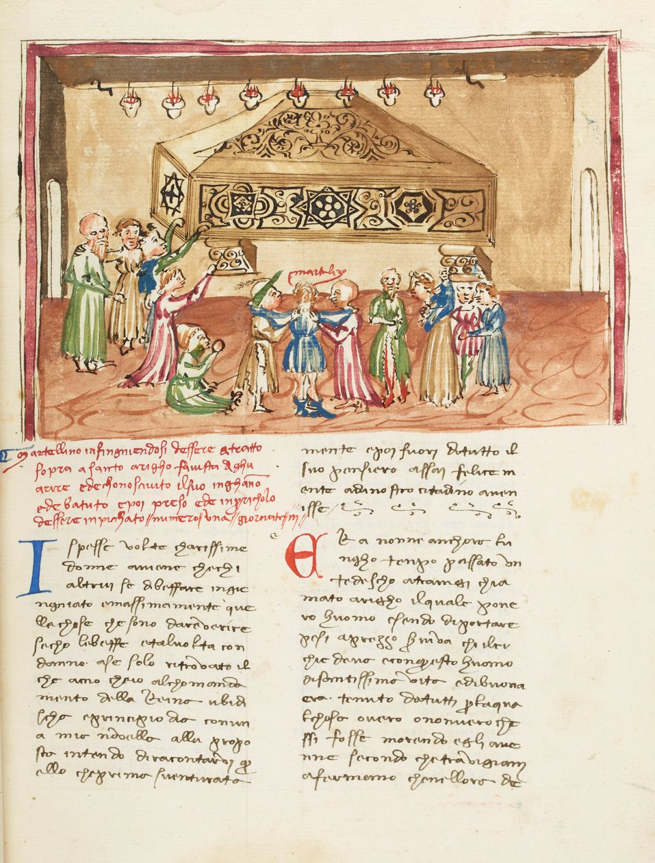 Dekameron, La hart au col ; Martellino au tombeau de saint Henri de Trévise, Deuxième journée, nouvelle 1. od Giovanni Boccaccio