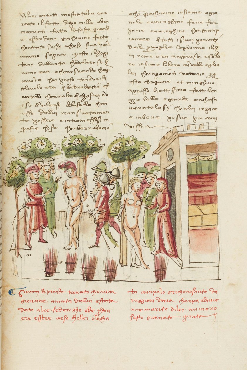 Dekameron, Mladý zajatec - Restituta Bolgaro a Giari di Procida na pranýři , Pátý den, povídka 6. od Giovanni Boccaccio