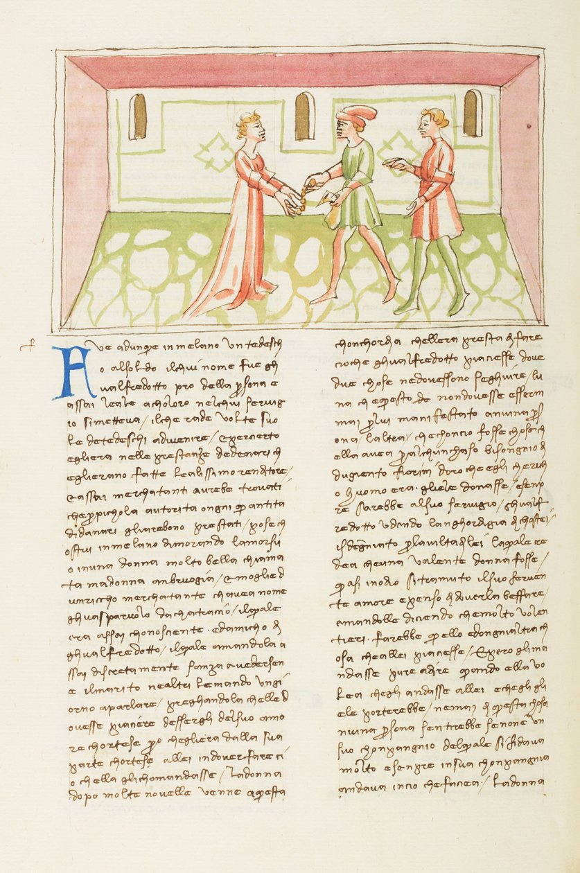 Décaméron, Le demi-monde; Gulfardo payant Ambruogia, Huitième journée, nouvelle 1. od Giovanni Boccaccio