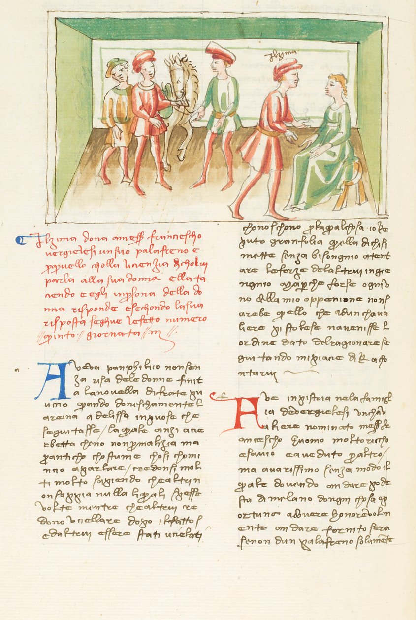 Dekameron, Le moyen de parvenir ; Zima hovoří s Francescovou ženou , Třetí den, povídka 5. od Giovanni Boccaccio