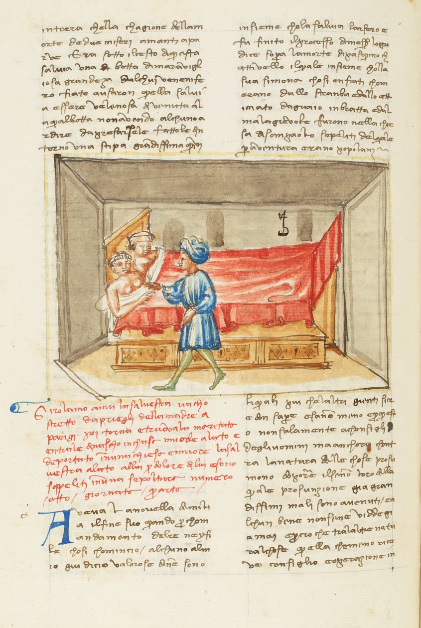 Dekameron, Minulost; Girolamo Sighieri v Salvestrově ložnici, Čtvrtý den, povídka 8. od Giovanni Boccaccio