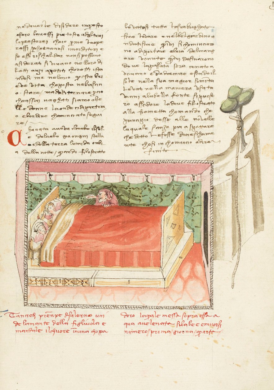 Dekameron, Triumf smrti Tancredi špehuje milence, Čtvrtý den, povídka 1. od Giovanni Boccaccio