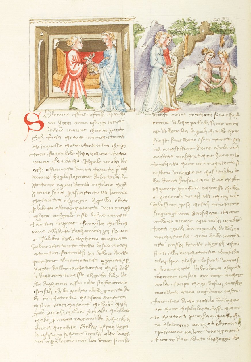 Dekameron, Liaison dangereuse Salabaetto et Jancofiore se baignant, Den osmý, povídka 10. od Giovanni Boccaccio