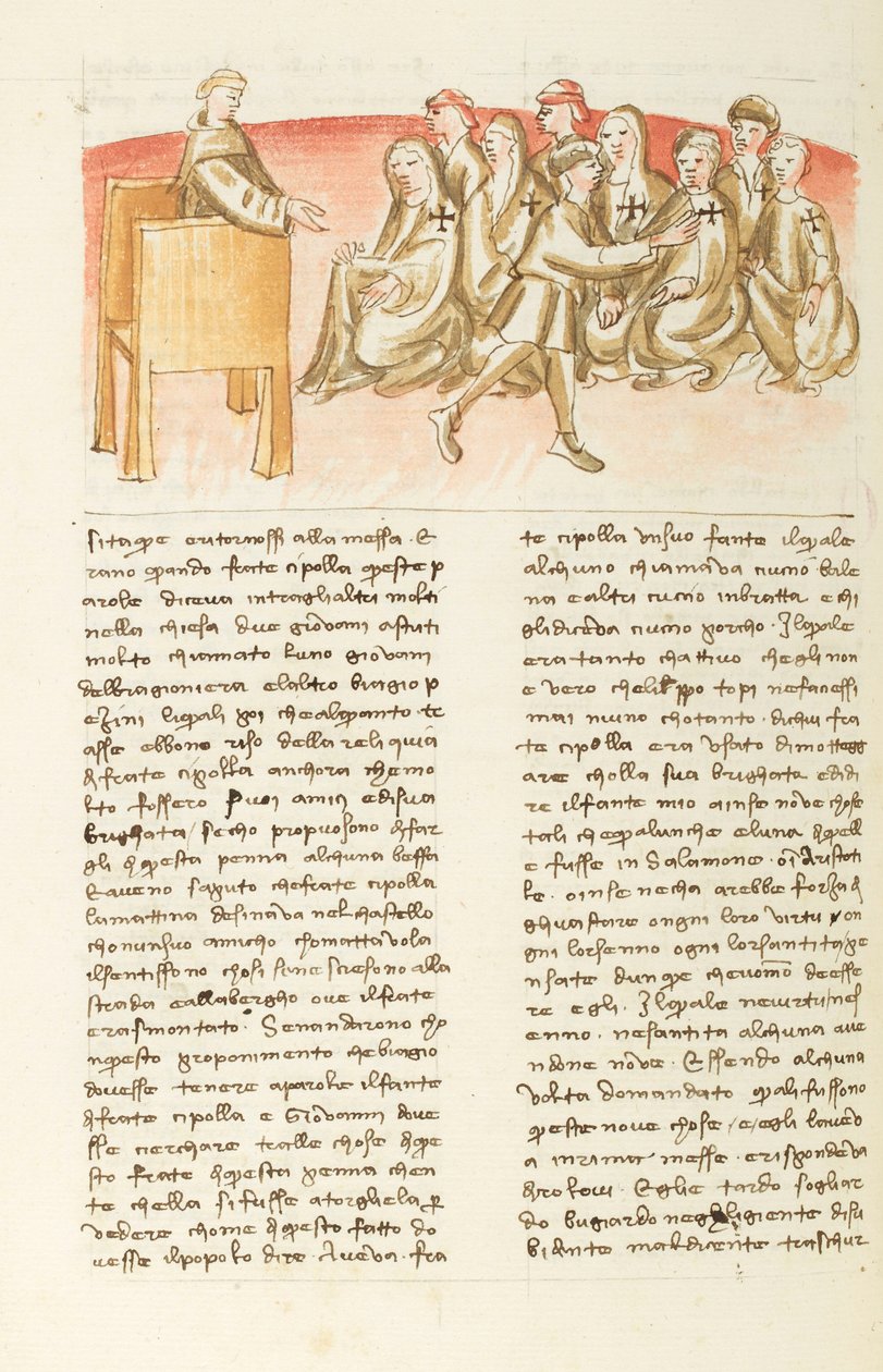 Dekameron, Výmluvnost bratra Cibule: Cipolla klame věřící, Šestý den, povídka 10. od Giovanni Boccaccio