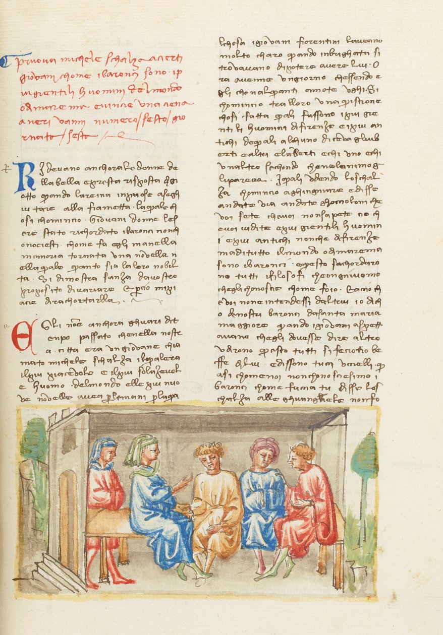 Dekameron, Když Bůh učil kreslit - Michele Scalza a mladí lidé , Šestý den, povídka 6. od Giovanni Boccaccio