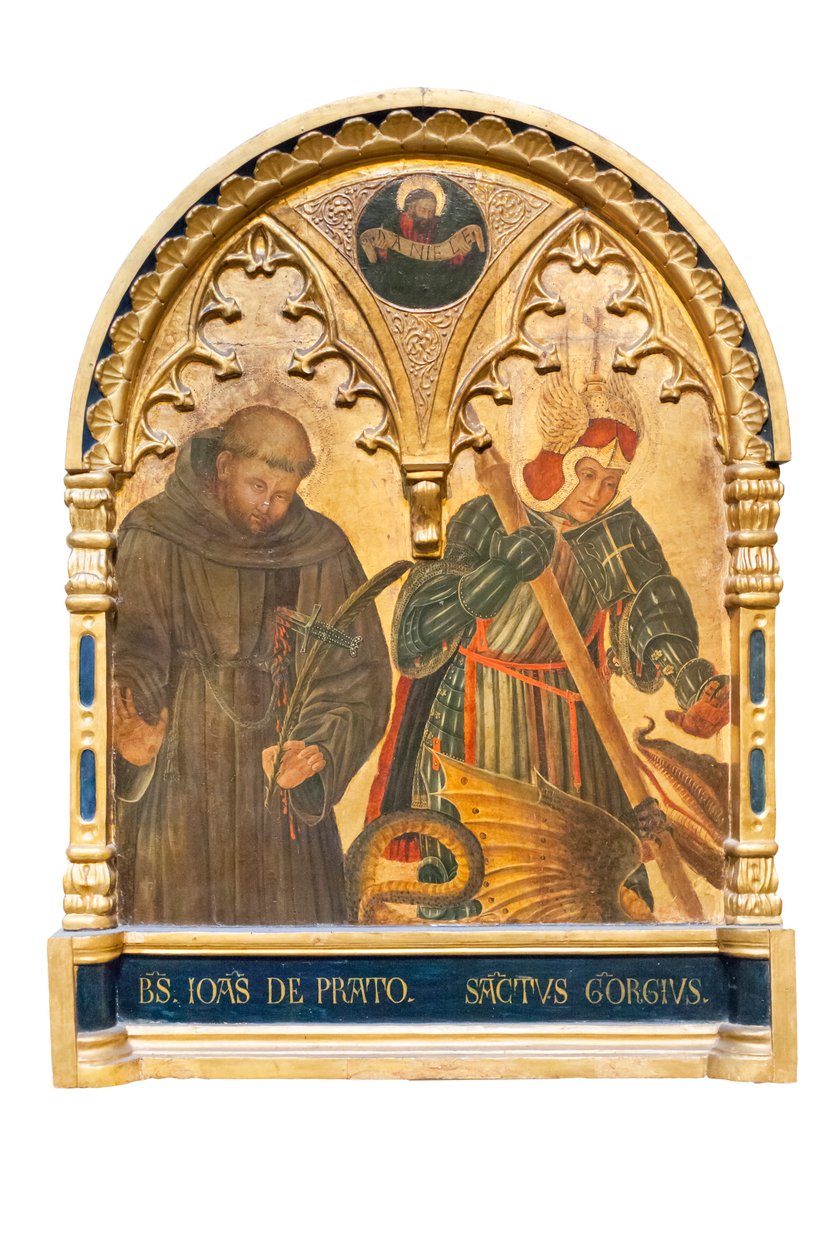 Blahoslavený Jan z Prata a Svatý Jiří od Giovanni Boccati or Boccatto