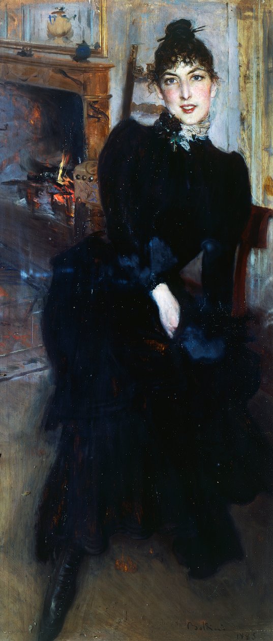 Alaide Banti u krbu (olej na panelu) od Giovanni Boldini