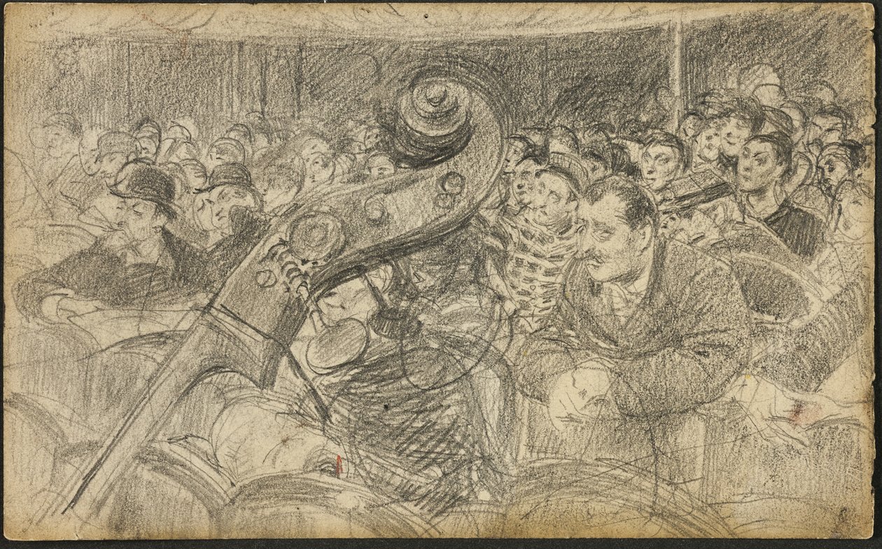 Audience v pařížském divadle II od Giovanni Boldini