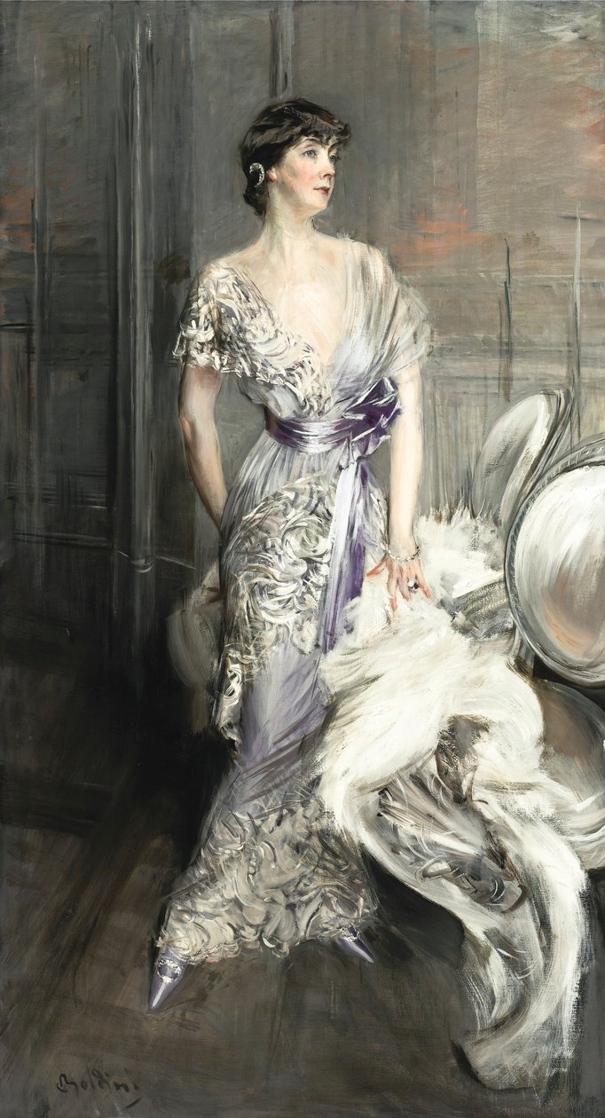 Boldini - Portrét Célie TOBIN CLARKOVÉ od Giovanni Boldini