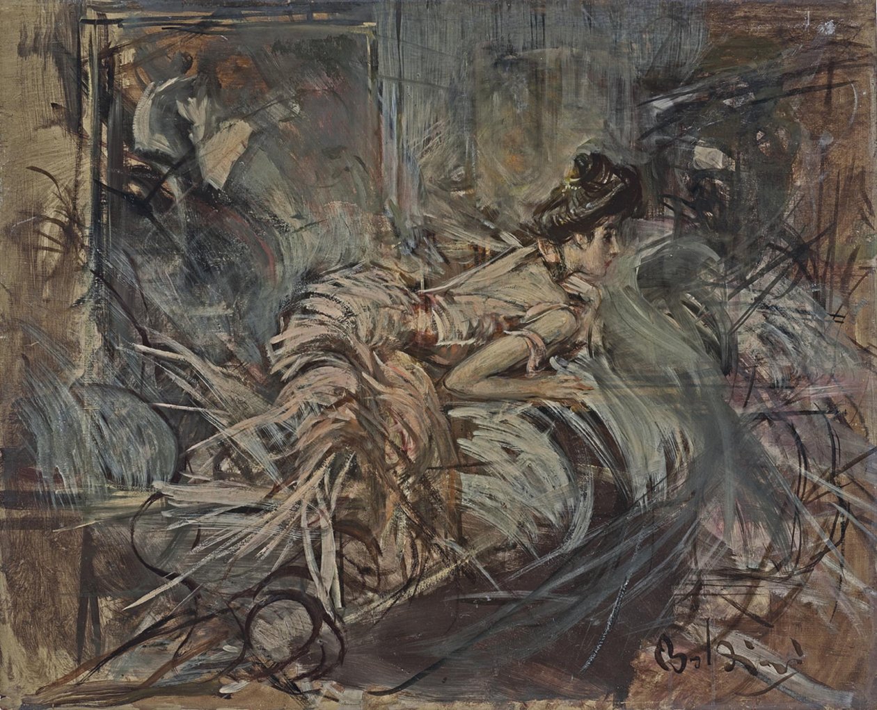 Boldini - Umělcův model od Giovanni Boldini