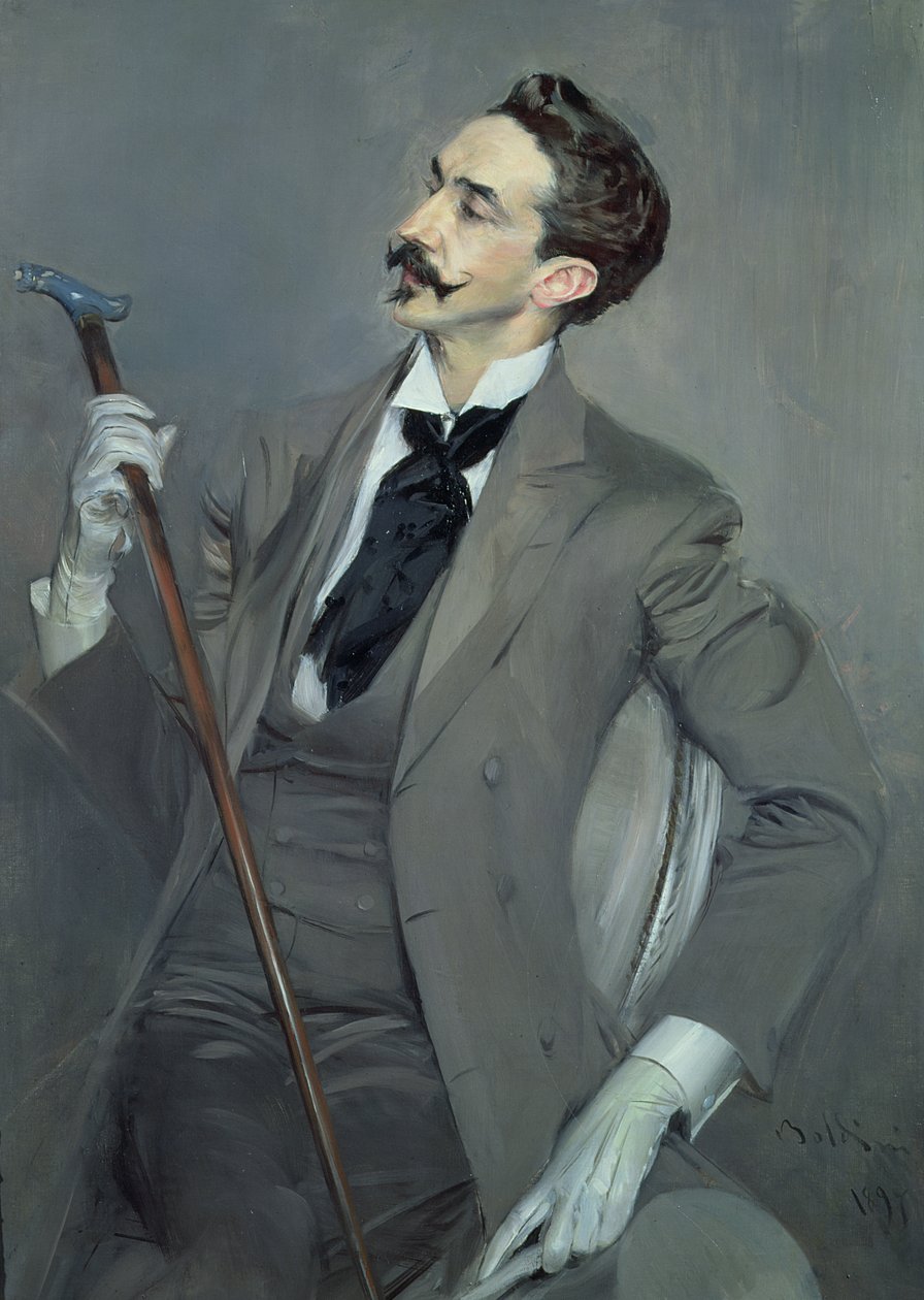 Hrabě Robert de Montesquiou (1855-1921) 1897 (olej na plátně) od Giovanni Boldini