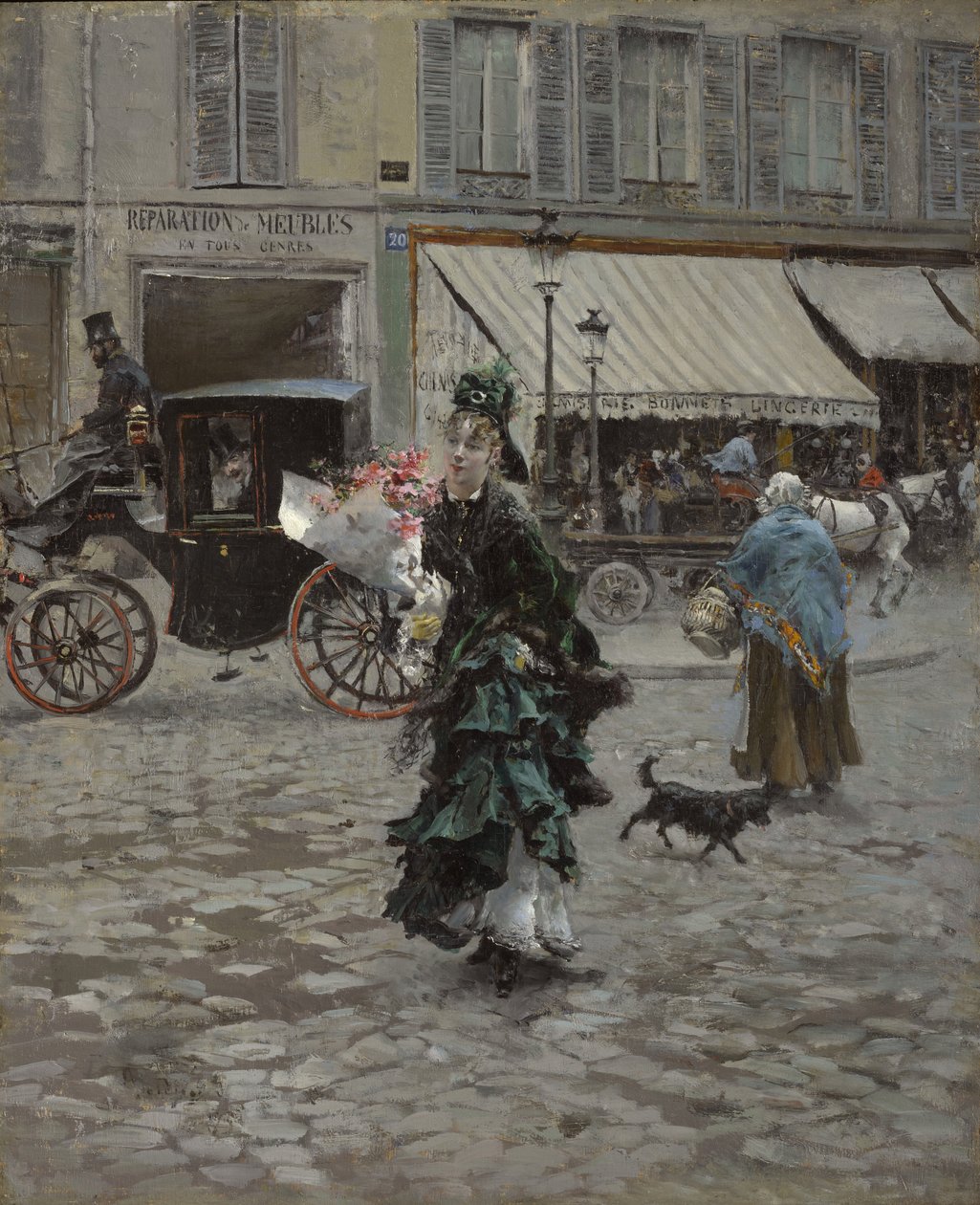 Přechod přes ulici, 1873-75 od Giovanni Boldini