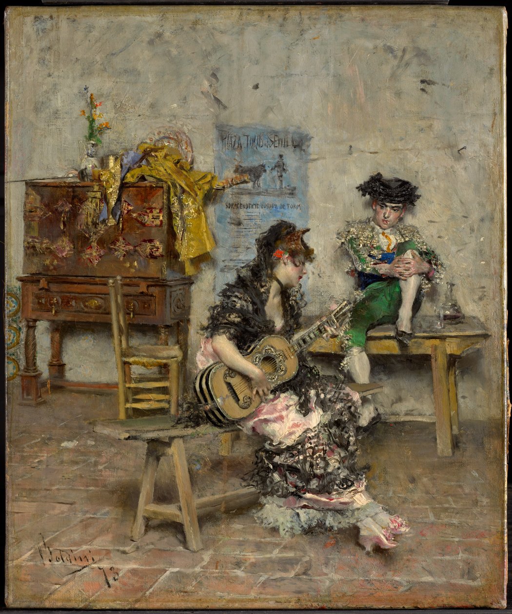 Kytarista od Giovanni Boldini