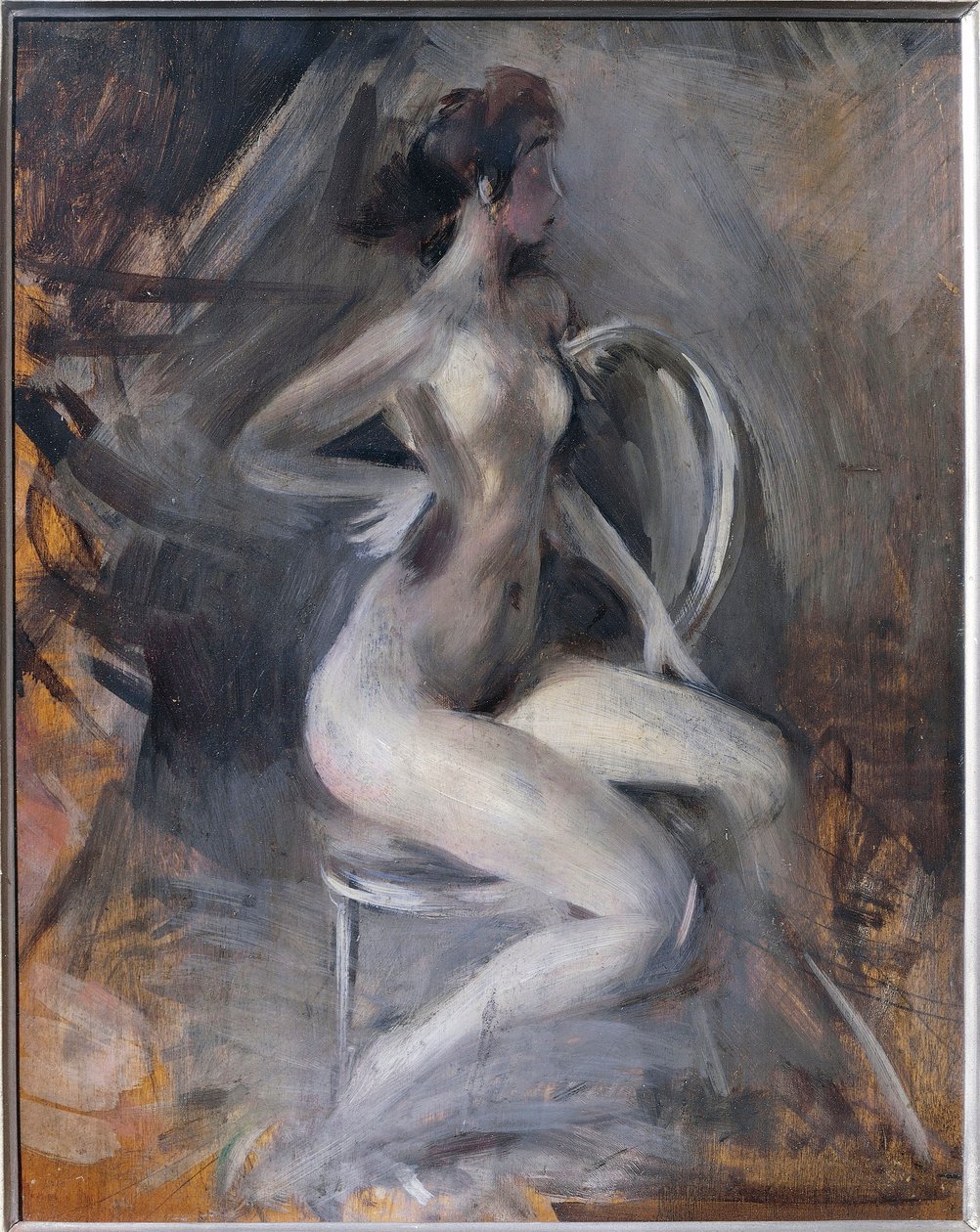 Itálie, Ferrara, Dynamický akt od Giovanni Boldini