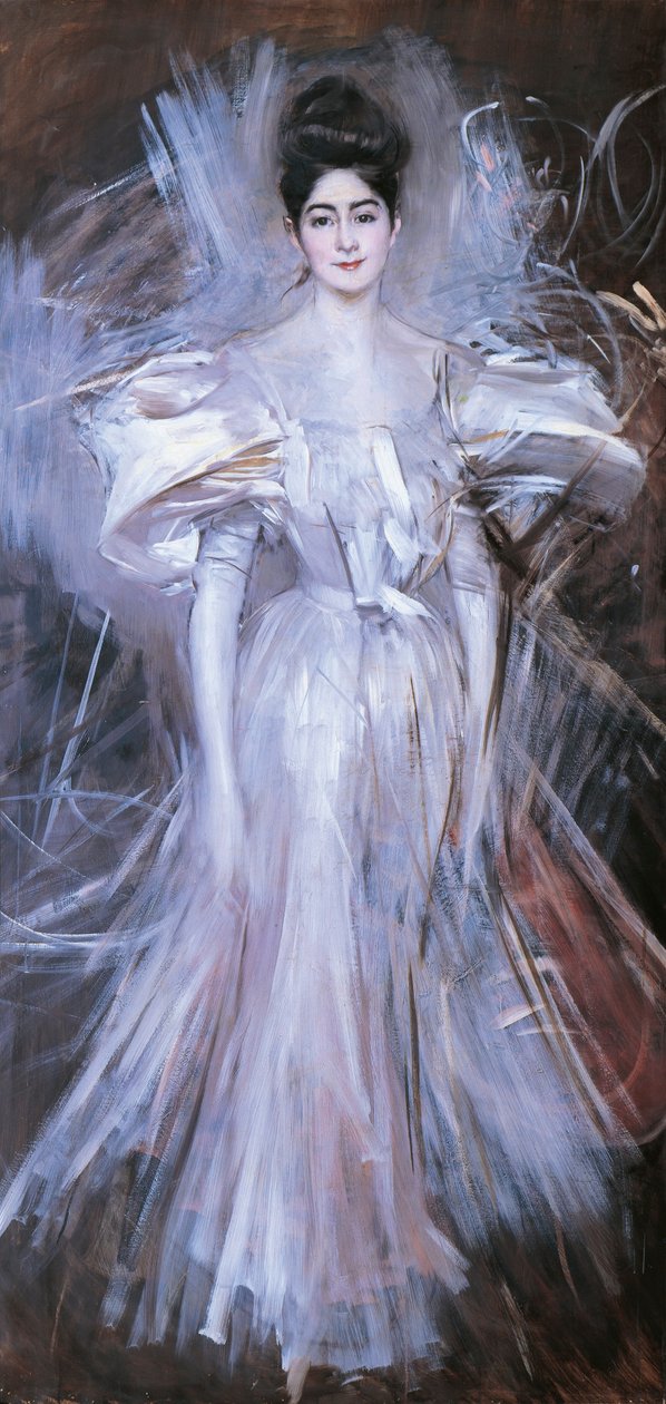 Itálie, Ferrara, ohňostroj od Giovanni Boldini