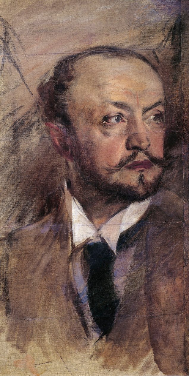 Itálie, Florencie, Autoportrét v Montorsoli, olejomalba od Giovanni Boldini