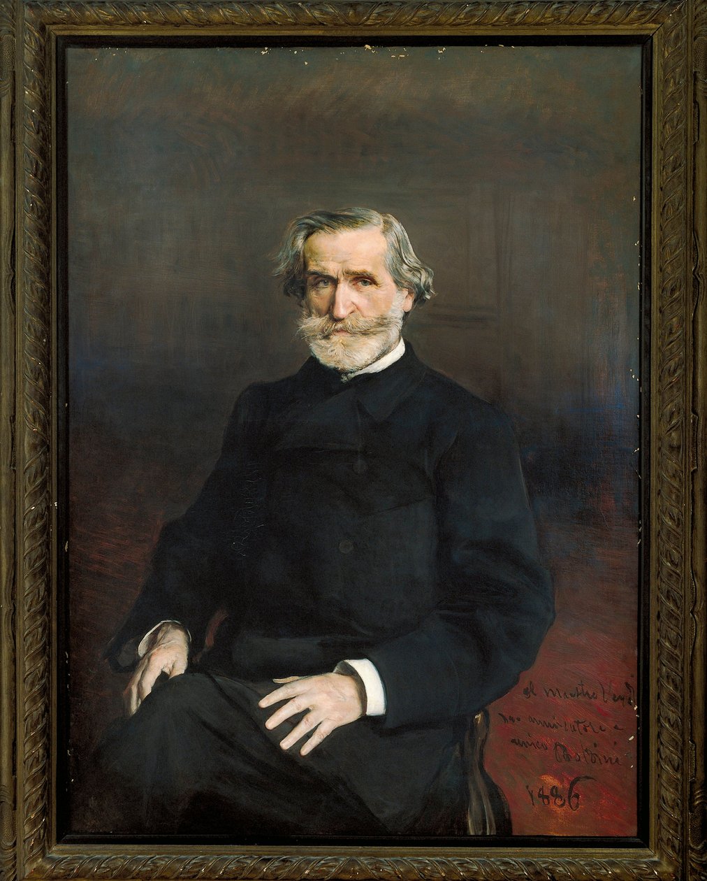 Itálie, Portrét italského skladatele Giuseppe Verdiho od Giovanni Boldini