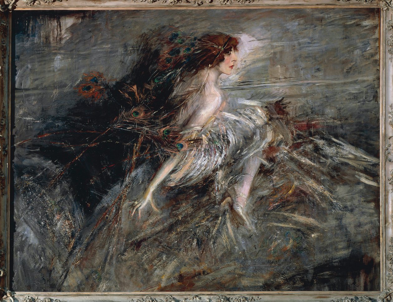 Itálie, Řím, Portrét Marchesa Luisa Casati od Giovanni Boldini
