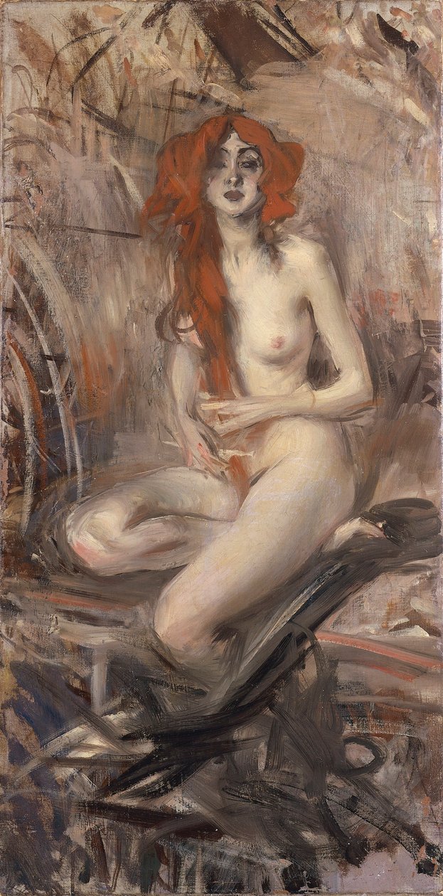 Itálie, Mladý akt (malba) od Giovanni Boldini