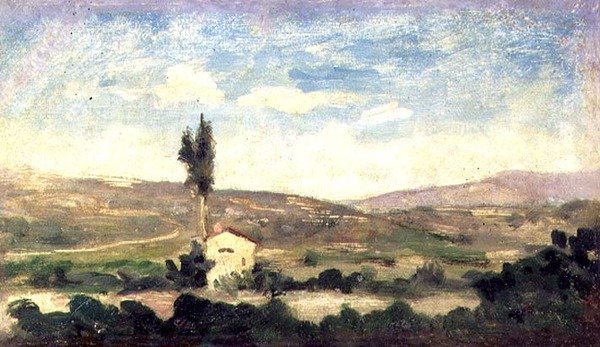 Krajina s topolem od Giovanni Boldini