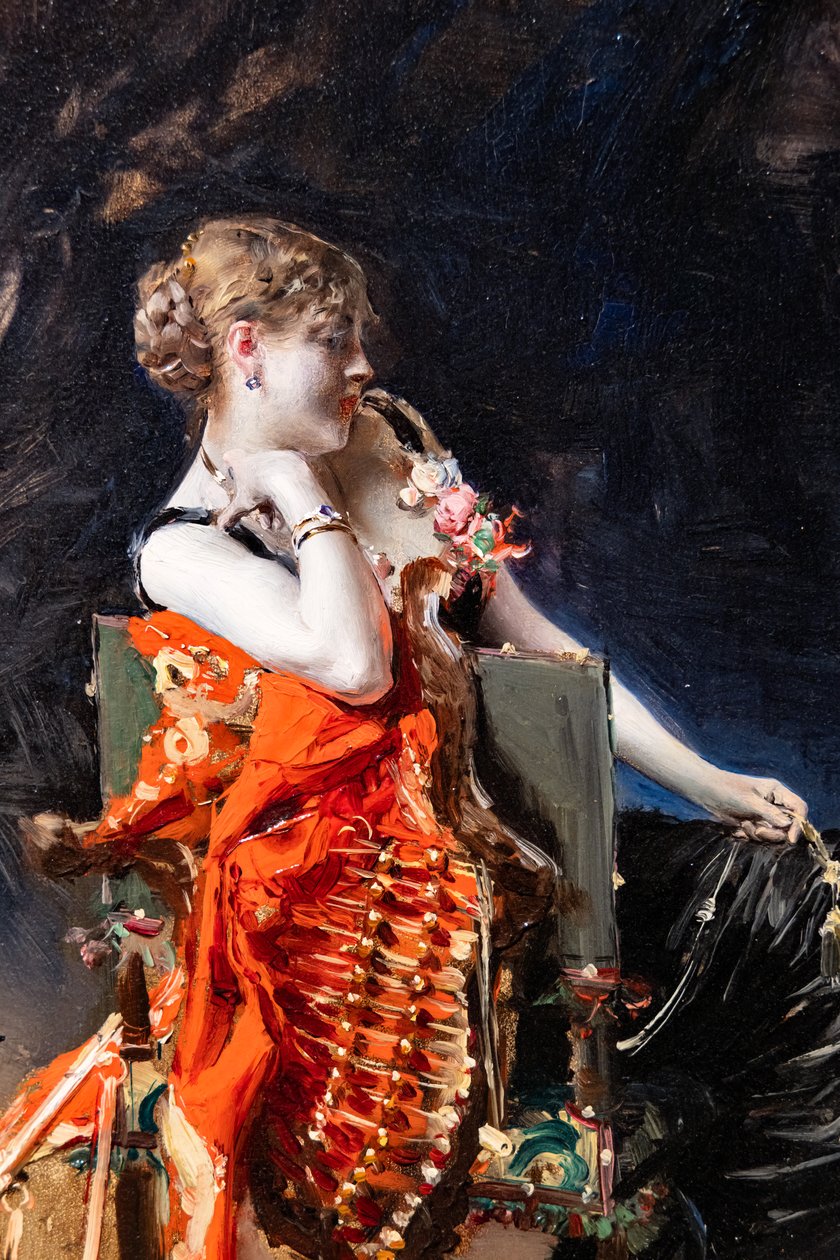 Madam X, detail od Giovanni Boldini