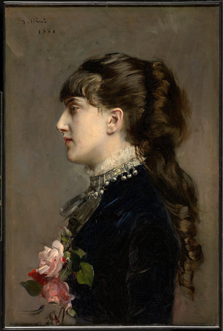 Paní Céline Leclanché od Giovanni Boldini