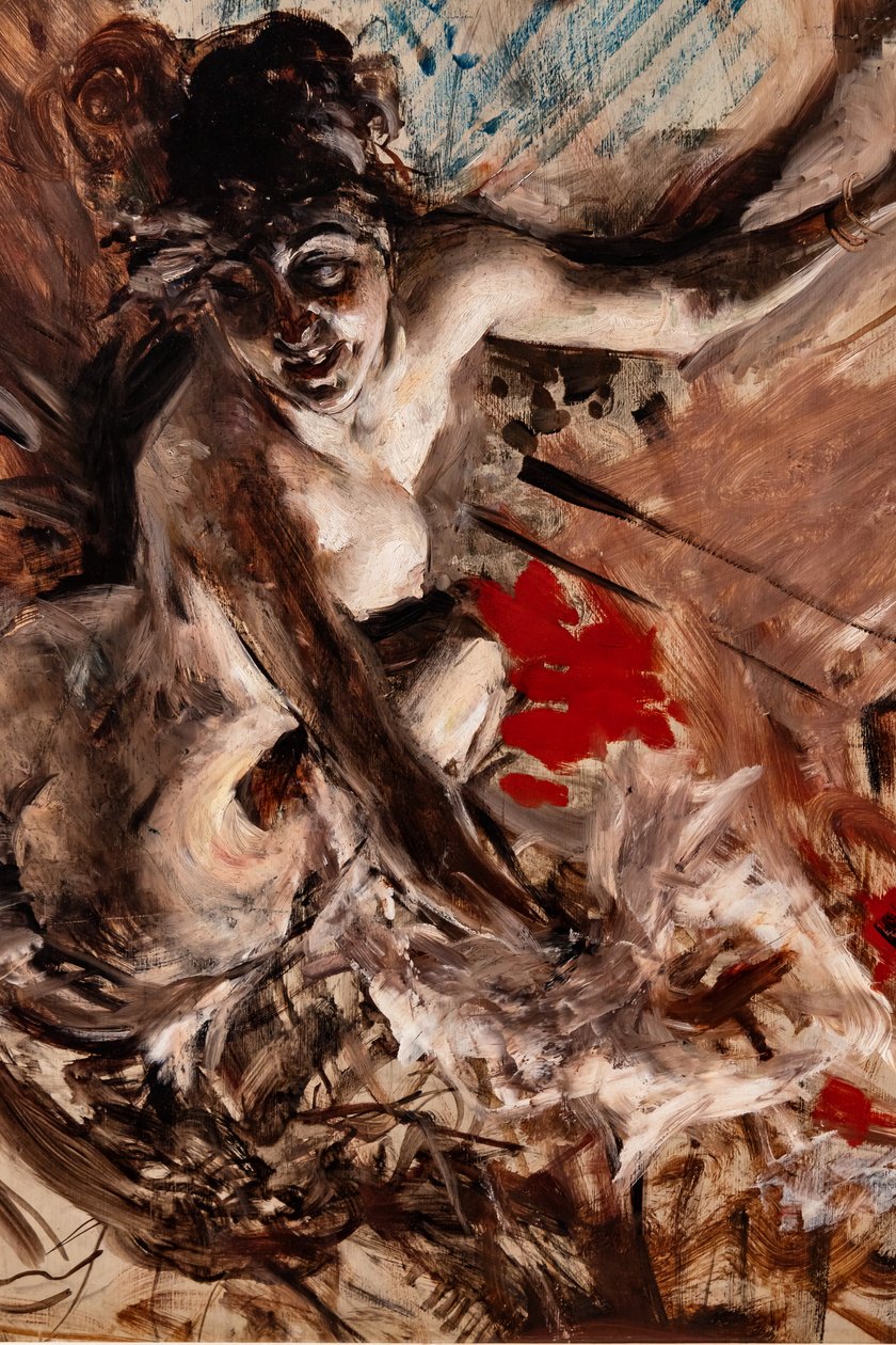 Paní de Jossová, detail od Giovanni Boldini